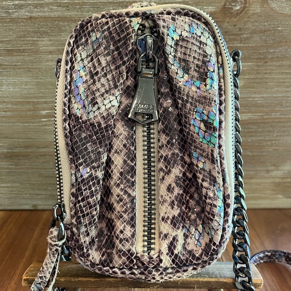 Aimee Kestenberg Leather Snake Print Crossbody - Picture 2 of 8